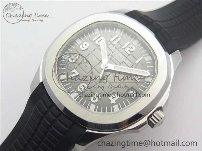 Aquanaut 5165A 38.5mm SS ZF 1:1 Best Edition Black Dial on Black Rubber Strap 324CS (Free box)