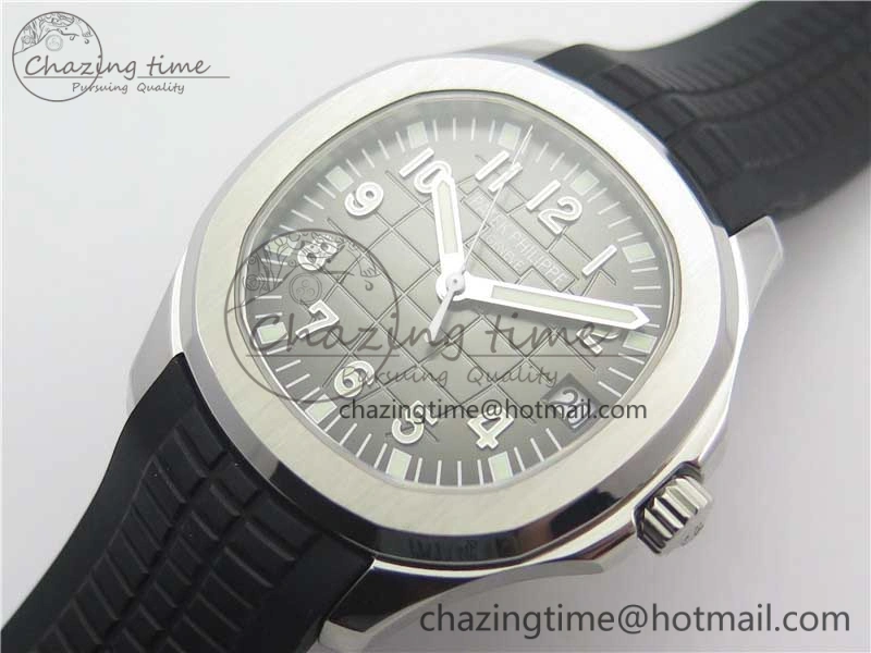 Aquanaut 5165A 38.5mm SS ZF 1:1 Best Edition Black Dial on Black Rubber Strap 324CS (Free box)