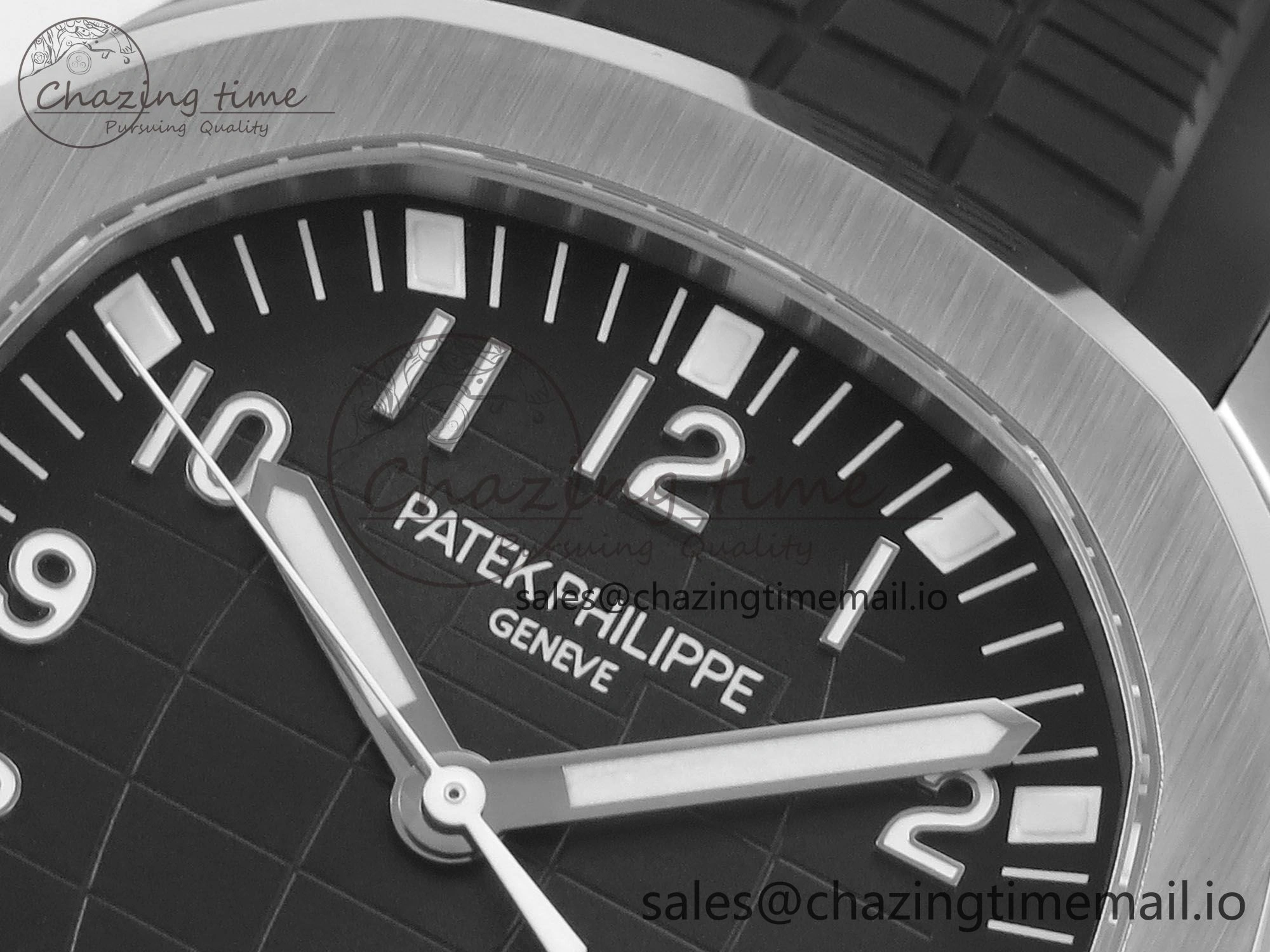 Aquanaut 5167 SS 3KF Best Edition Gray Dial on Black Rubber Strap A324 Super Clone V2