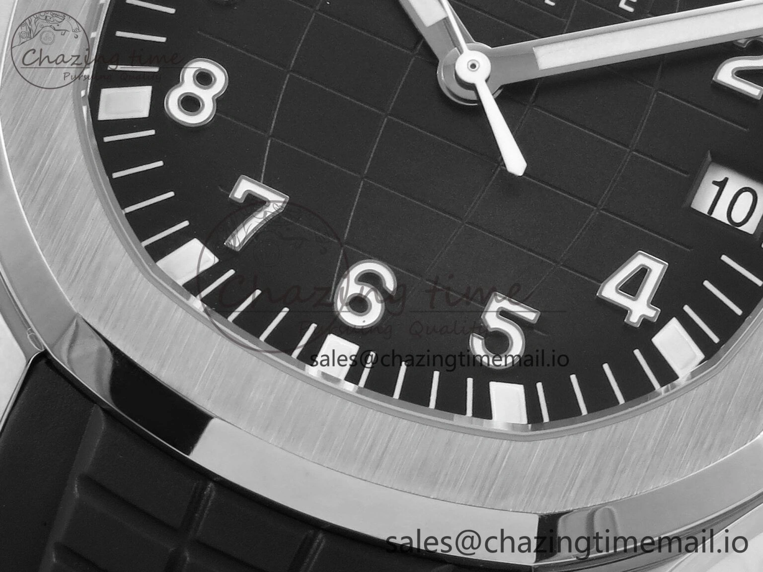 Aquanaut 5167 SS 3KF Best Edition Gray Dial on Black Rubber Strap A324 Super Clone V2