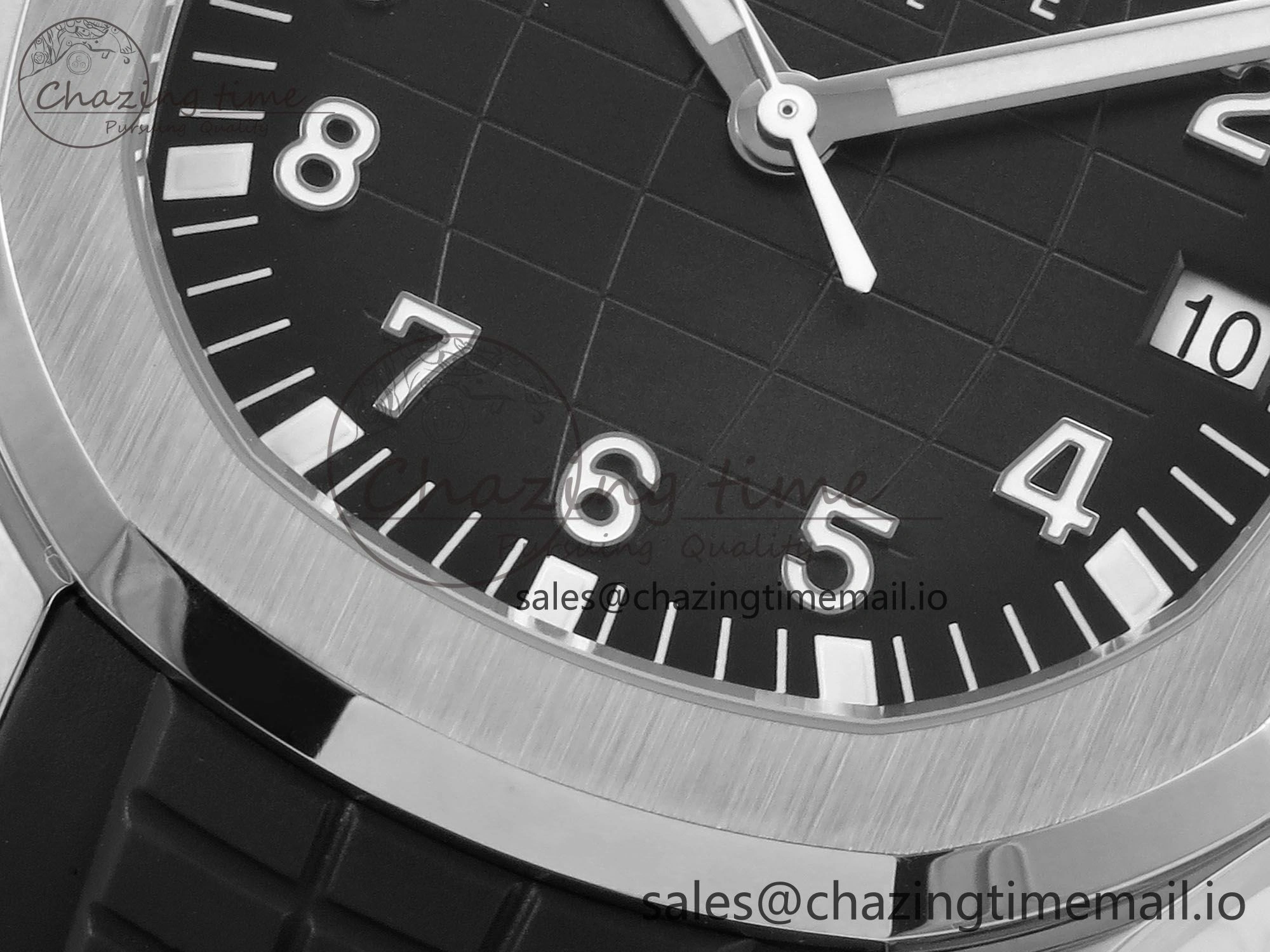 Aquanaut 5167 SS 3KF Best Edition Gray Dial on Black Rubber Strap A324 Super Clone V2