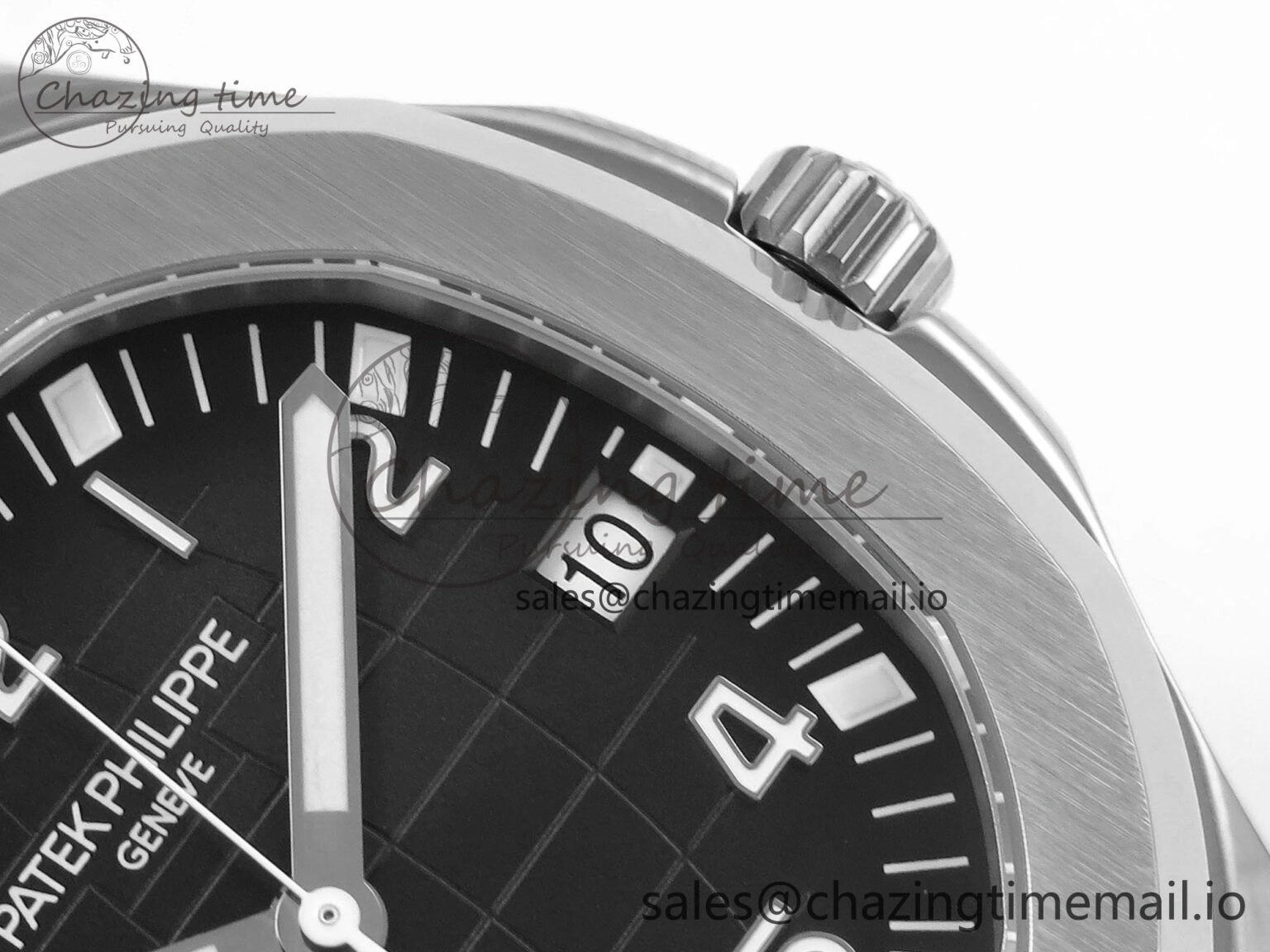 Aquanaut 5167 SS 3KF Best Edition Gray Dial on Black Rubber Strap A324 Super Clone V2