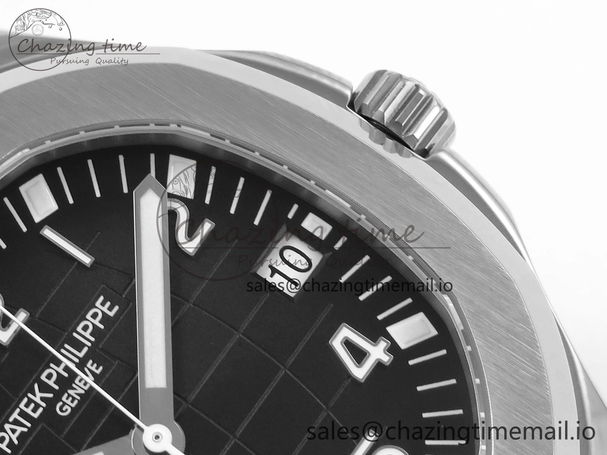 Aquanaut 5167 SS 3KF Best Edition Gray Dial on Black Rubber Strap A324 Super Clone V2