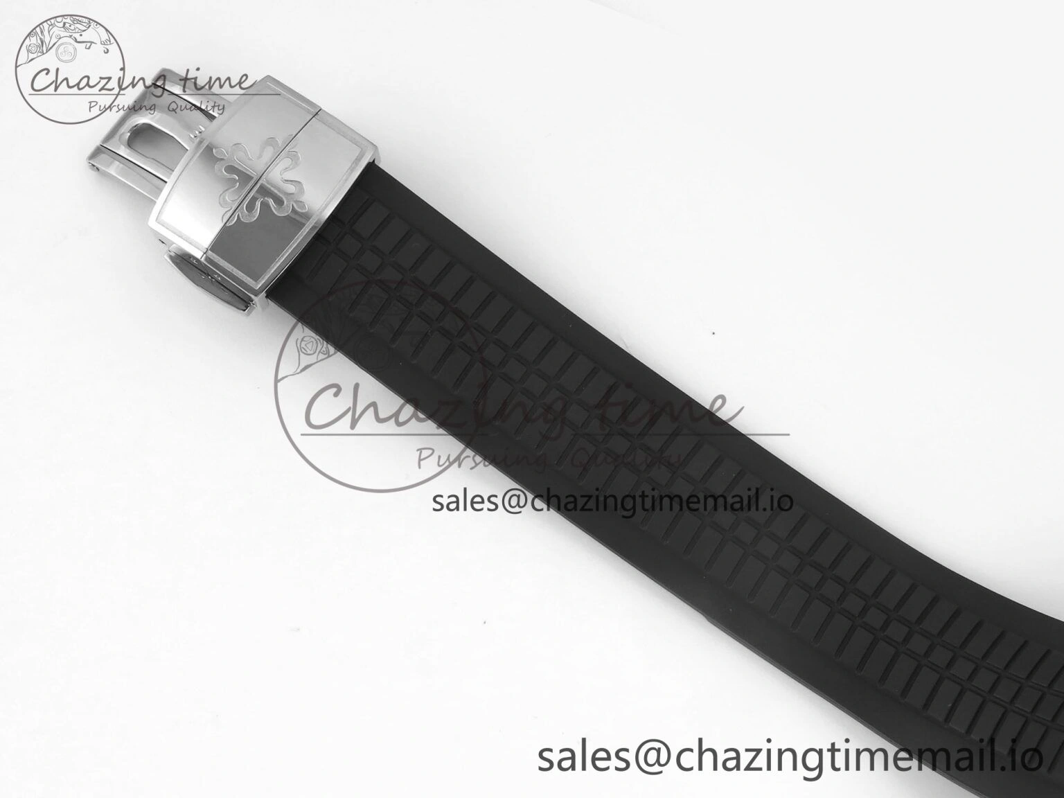 Aquanaut 5167 SS 3KF Best Edition Gray Dial on Black Rubber Strap A324 Super Clone V2