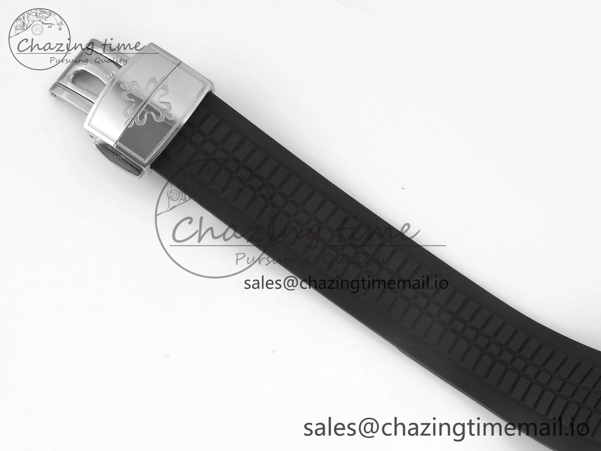 Aquanaut 5167 SS 3KF Best Edition Gray Dial on Black Rubber Strap A324 Super Clone V2