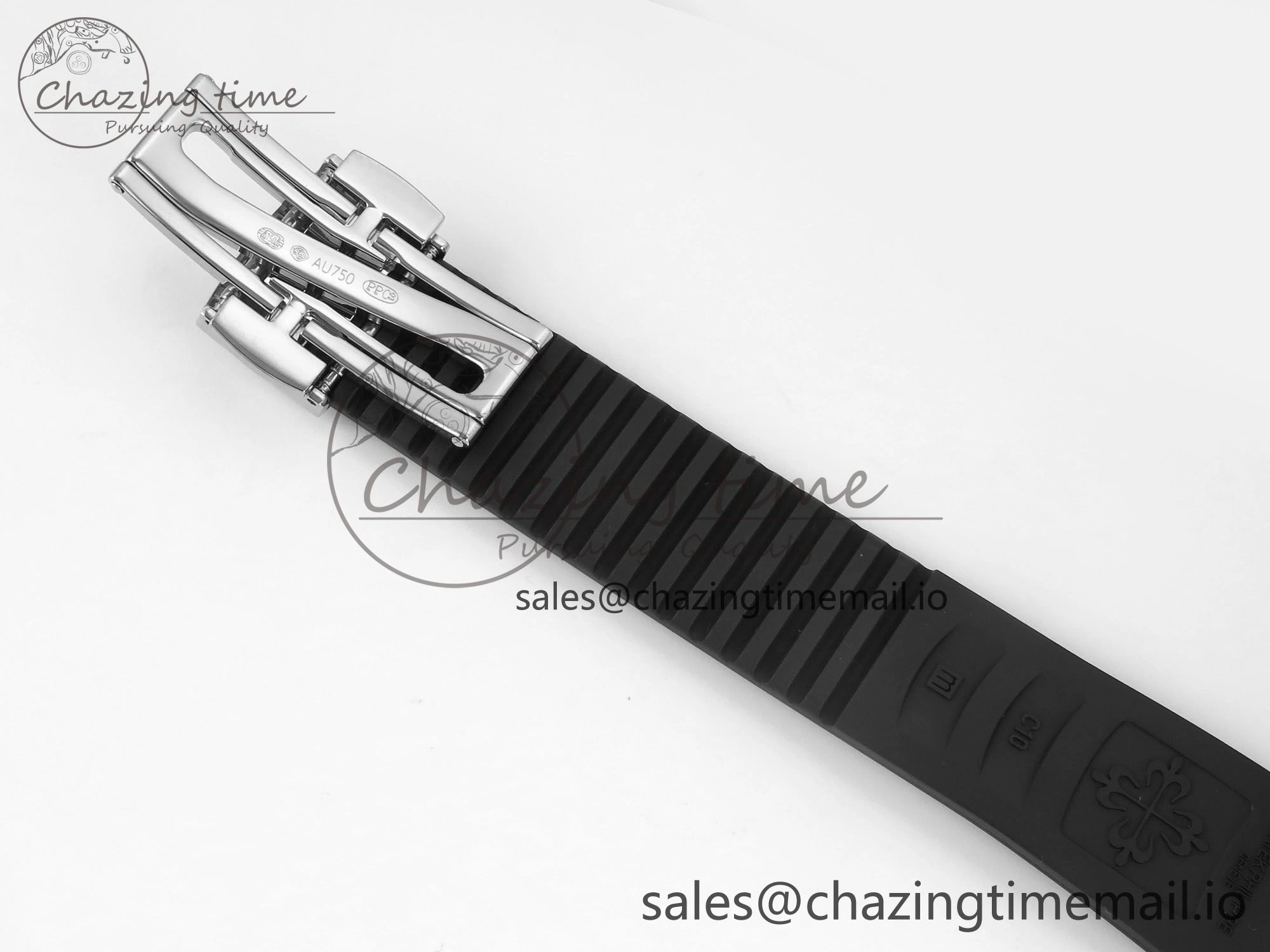 Aquanaut 5167 SS 3KF Best Edition Gray Dial on Black Rubber Strap A324 Super Clone V2