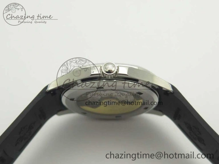 Aquanaut 5167 SS KMF 1:1 Best Edition Gray Dial on Black Rubber Strap A324 Clone