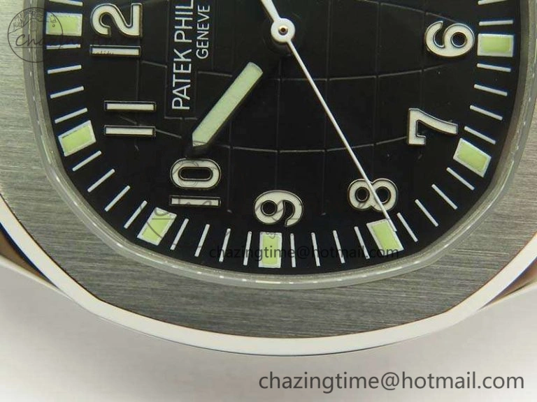 Aquanaut 5167 SS PF 1:1 Best Edition Black Dial On Rubber Strap A2824