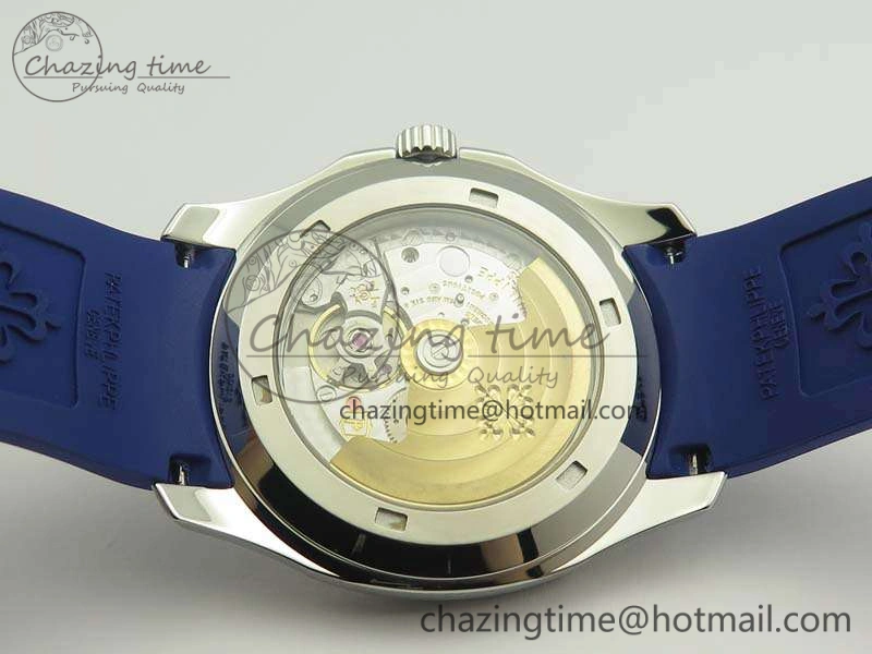 Aquanaut 5167 SS PF 1:1 Best Edition Blue Dial On Rubber Strap A2824