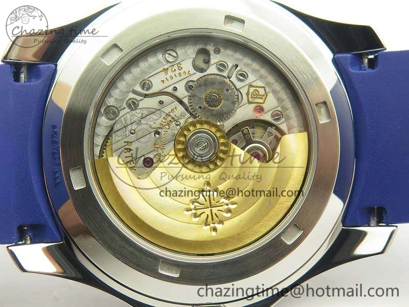 Aquanaut 5167 SS PF 1:1 Best Edition Blue Dial On Rubber Strap A2824