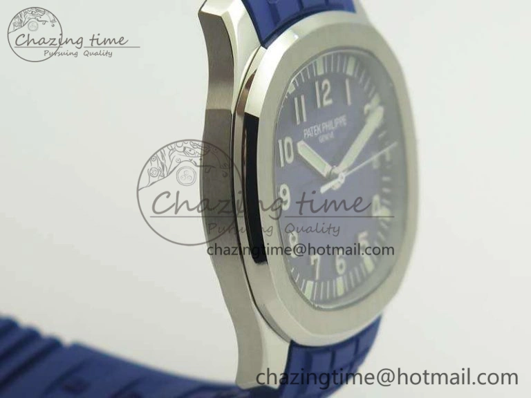Aquanaut 5167 SS PF 1:1 Best Edition Blue Dial On Rubber Strap A2824