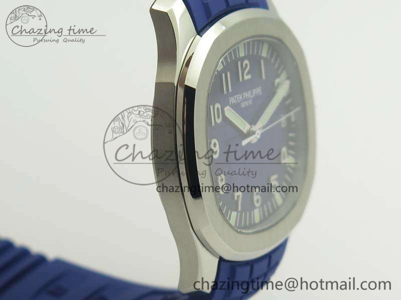 Aquanaut 5167 SS PF 1:1 Best Edition Blue Dial On Rubber Strap A2824