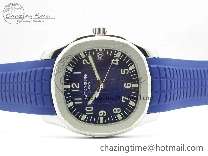 Aquanaut 5167 SS PF 1:1 Best Edition Blue Dial On Rubber Strap A2824
