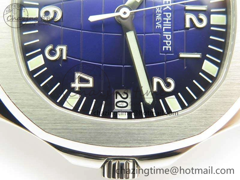 Aquanaut 5167 SS PF 1:1 Best Edition Blue Dial On Rubber Strap A2824