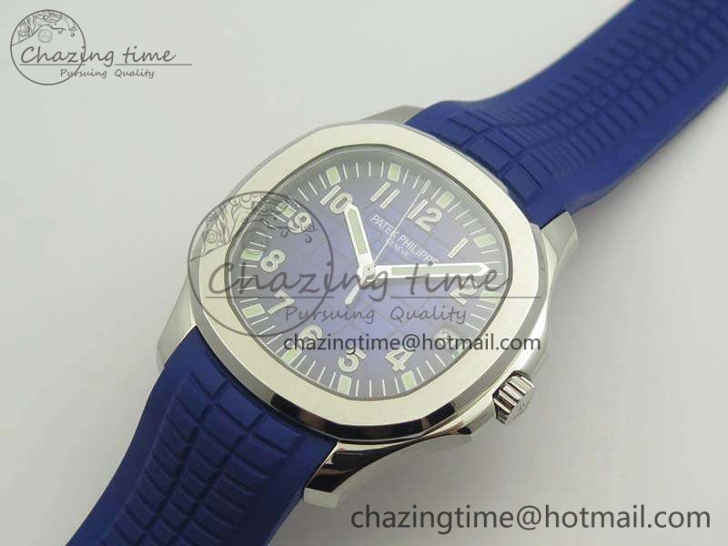 Aquanaut 5167 SS PF 1:1 Best Edition Blue Dial On Rubber Strap A2824