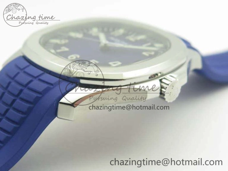 Aquanaut 5167 SS PF 1:1 Best Edition Blue Dial On Rubber Strap A2824