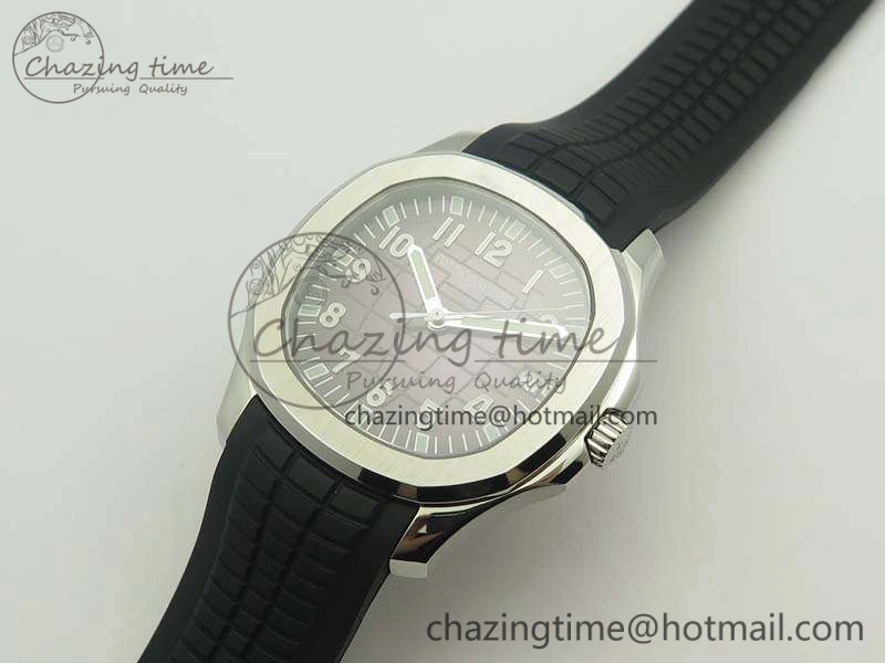 Aquanaut 5167 SS PF 1:1 Best Edition Gray Dial On Rubber Strap A2824