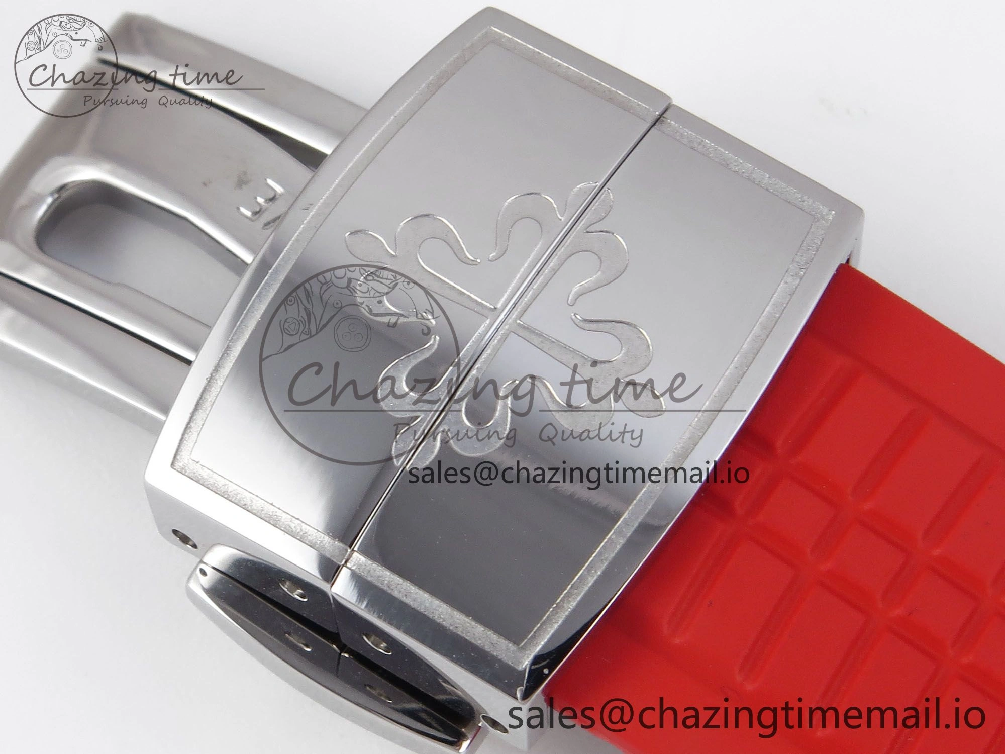 Aquanaut 5167A SS 3KF Best Edition Gray Dial on Red Rubber Strap A324 Super Clone