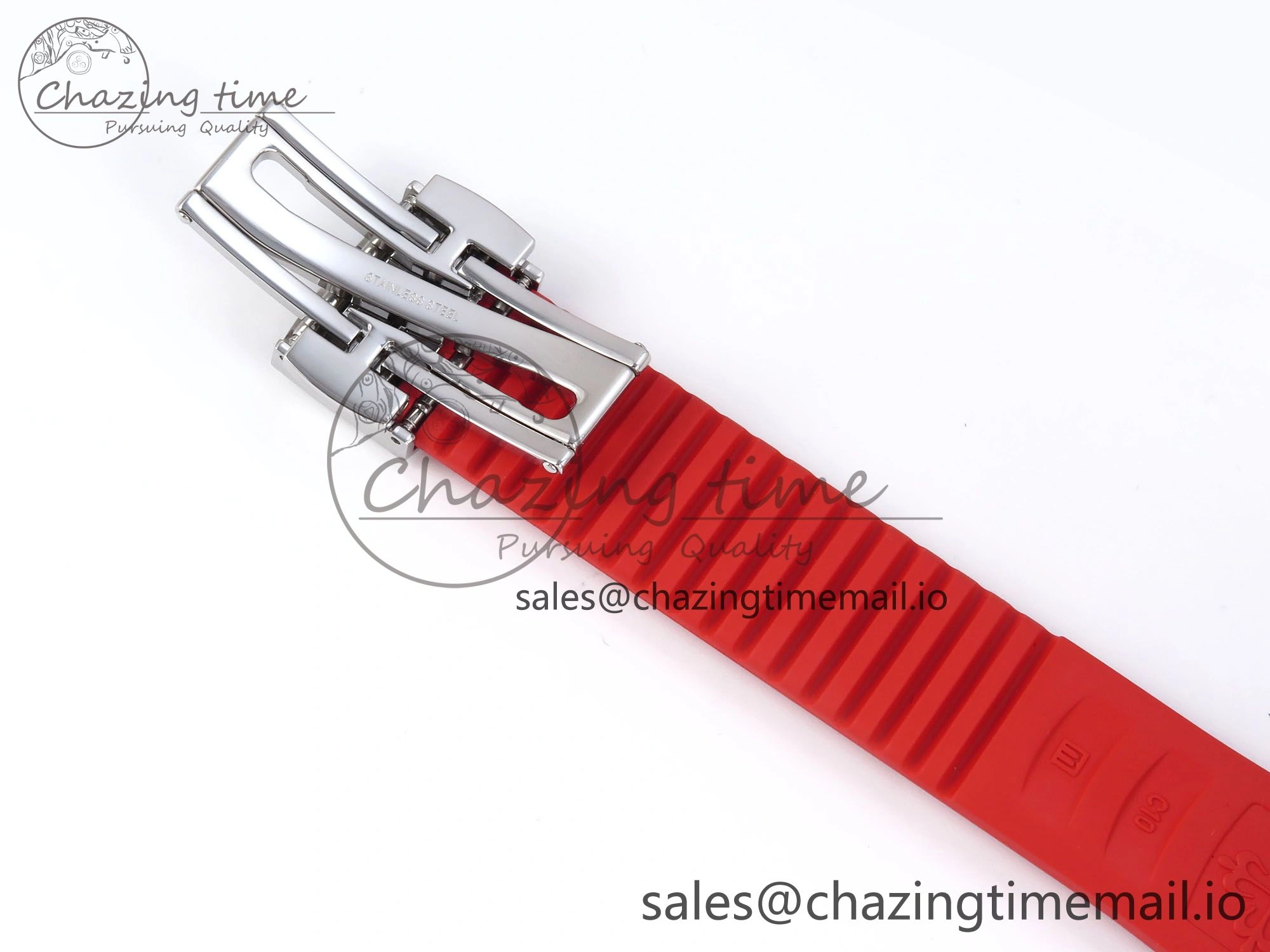 Aquanaut 5167A SS 3KF Best Edition Gray Dial on Red Rubber Strap A324 Super Clone