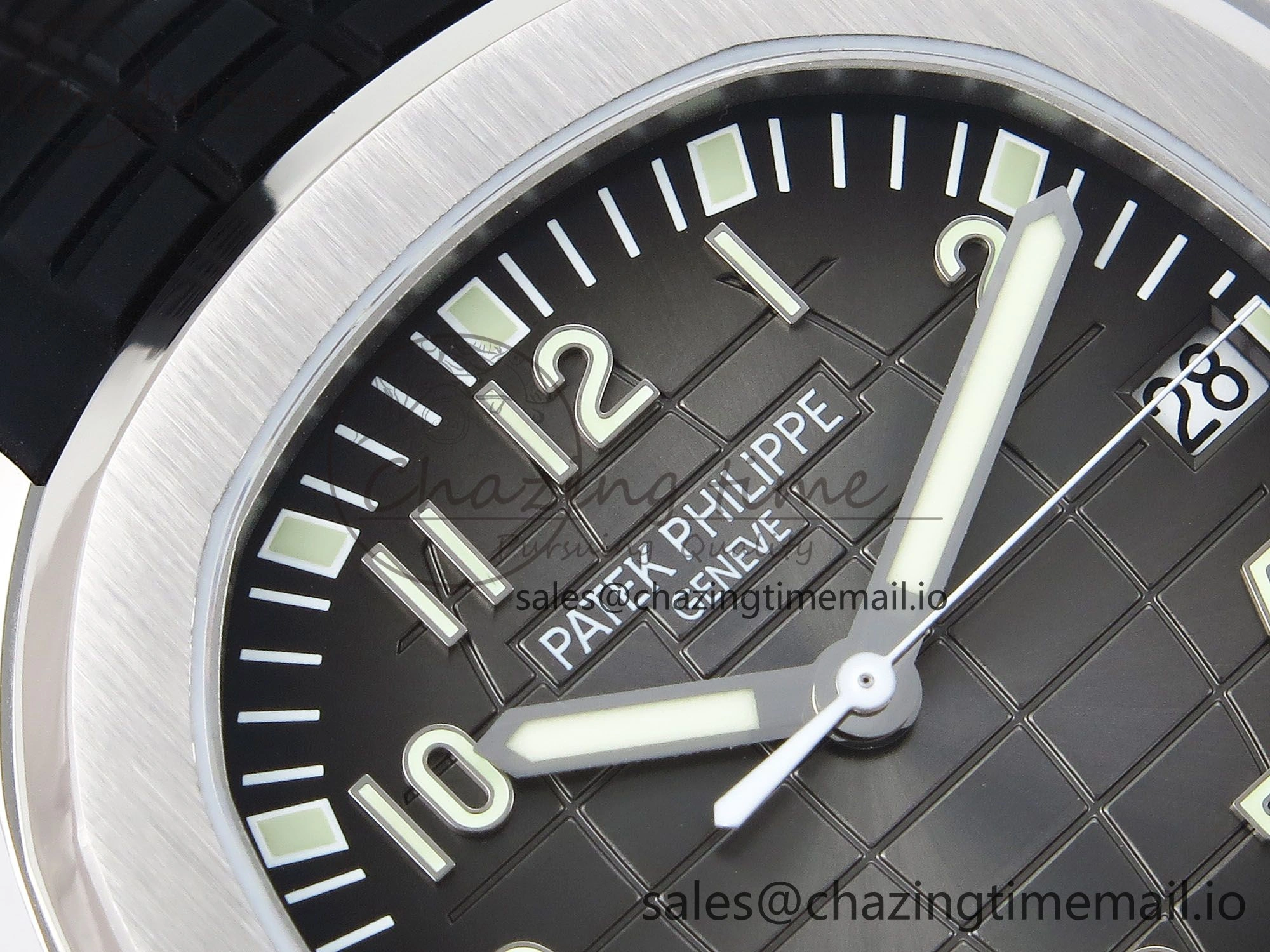 Aquanaut 5167A SS ZF 1:1 Best Edition Black Dial on Black Rubber Strap 26-330