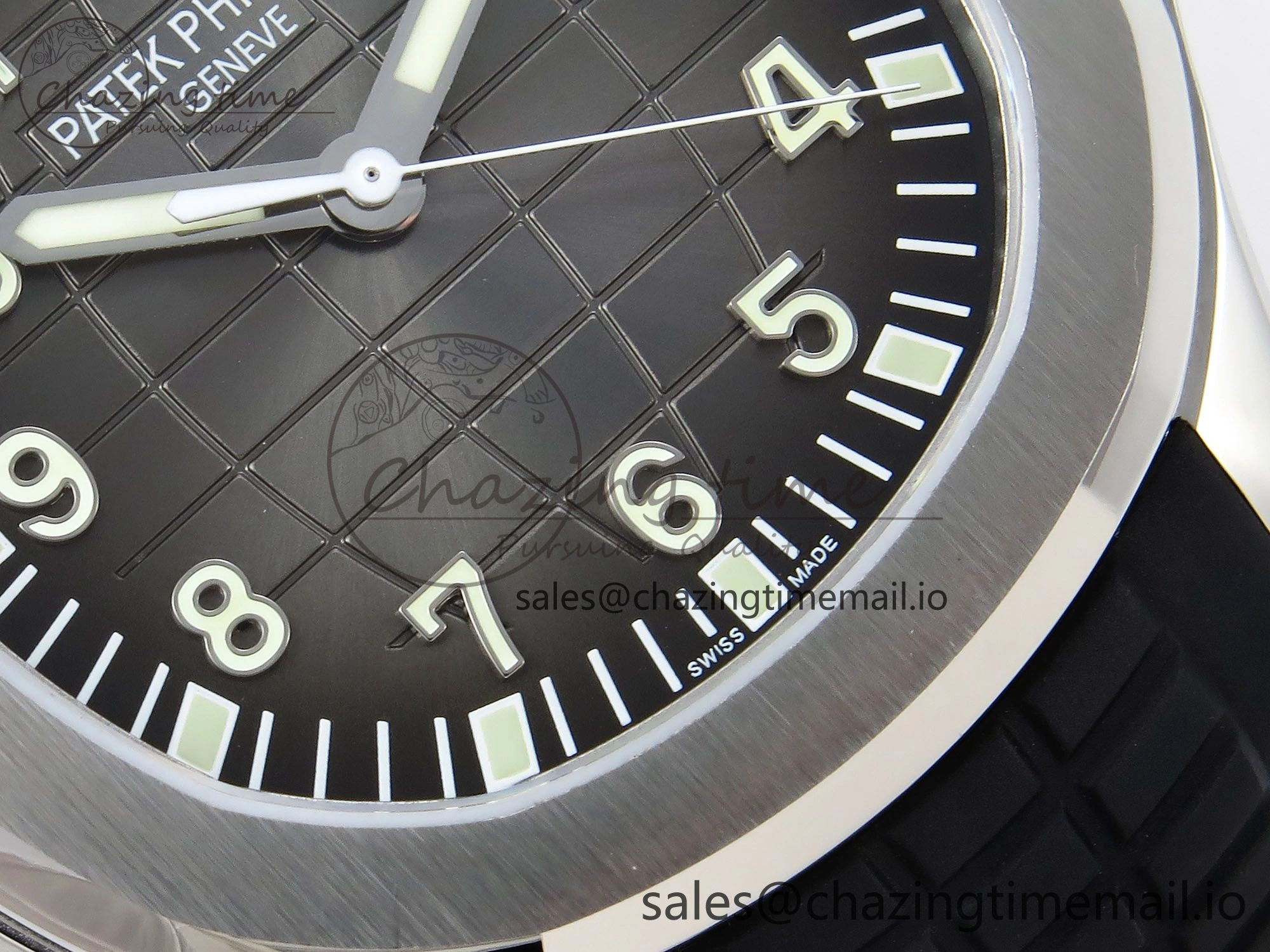 Aquanaut 5167A SS ZF 1:1 Best Edition Black Dial on Black Rubber Strap 26-330