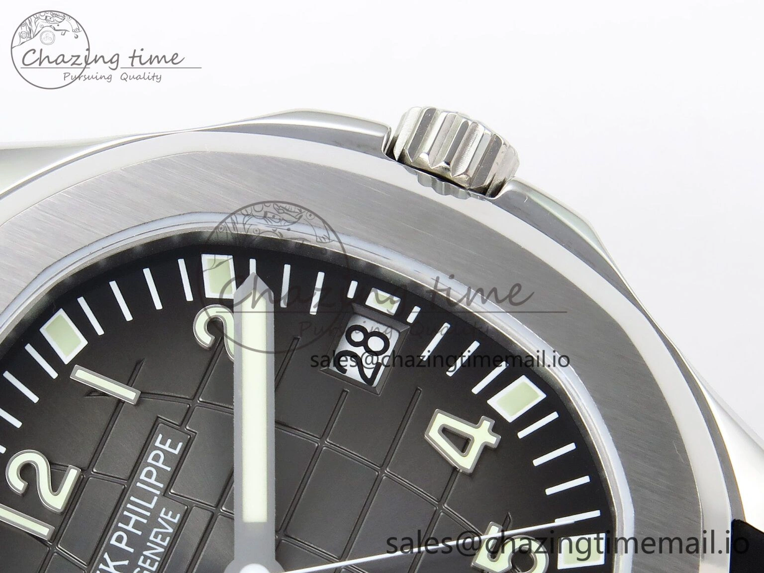 Aquanaut 5167A SS ZF 1:1 Best Edition Black Dial on Black Rubber Strap 26-330
