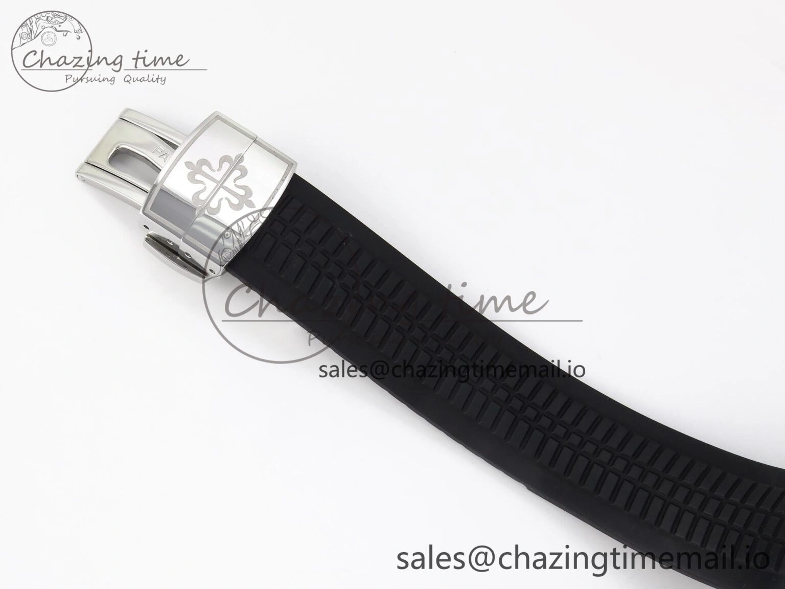 Aquanaut 5167A SS ZF 1:1 Best Edition Black Dial on Black Rubber Strap 26-330