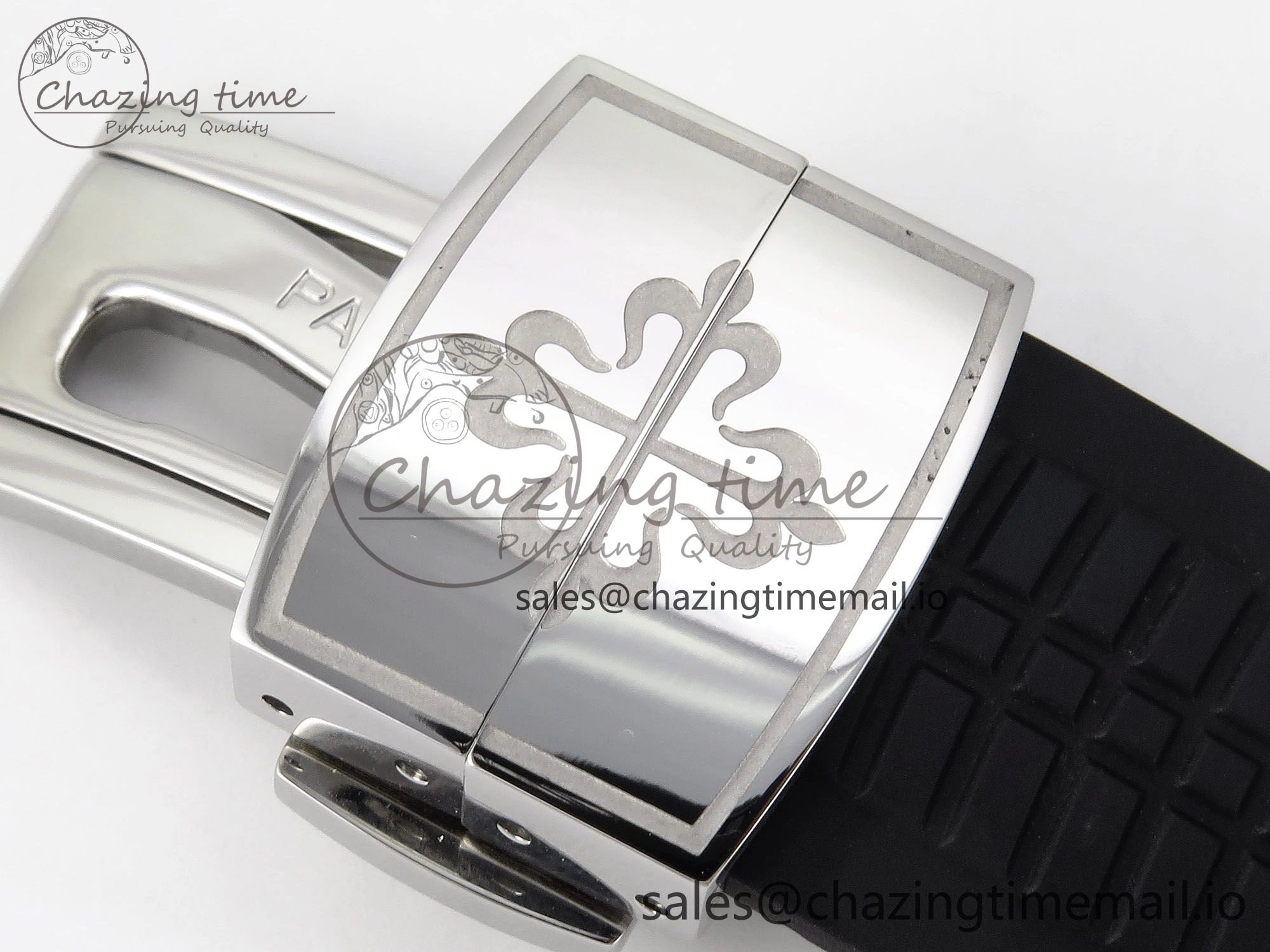 Aquanaut 5167A SS ZF 1:1 Best Edition Black Dial on Black Rubber Strap 26-330