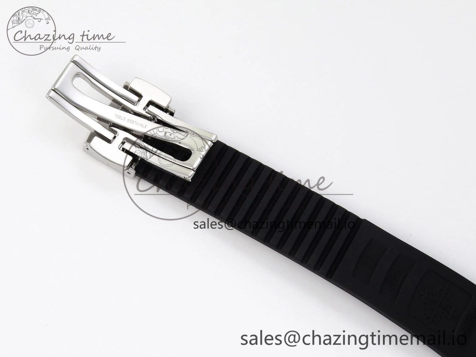 Aquanaut 5167A SS ZF 1:1 Best Edition Black Dial on Black Rubber Strap 26-330