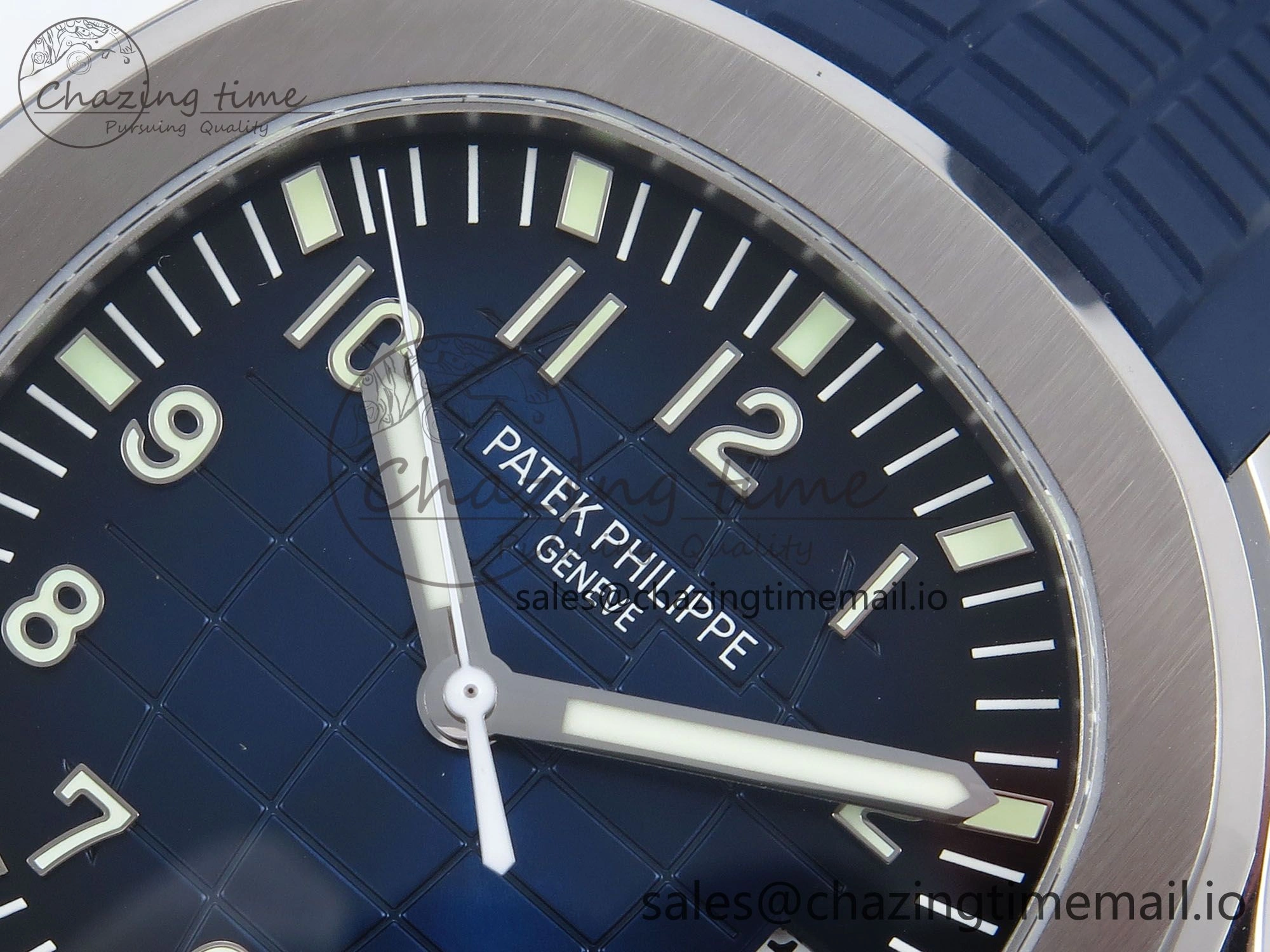 Aquanaut 5167A SS ZF 1:1 Best Edition Blue Dial on Blue Rubber Strap 330CS V2