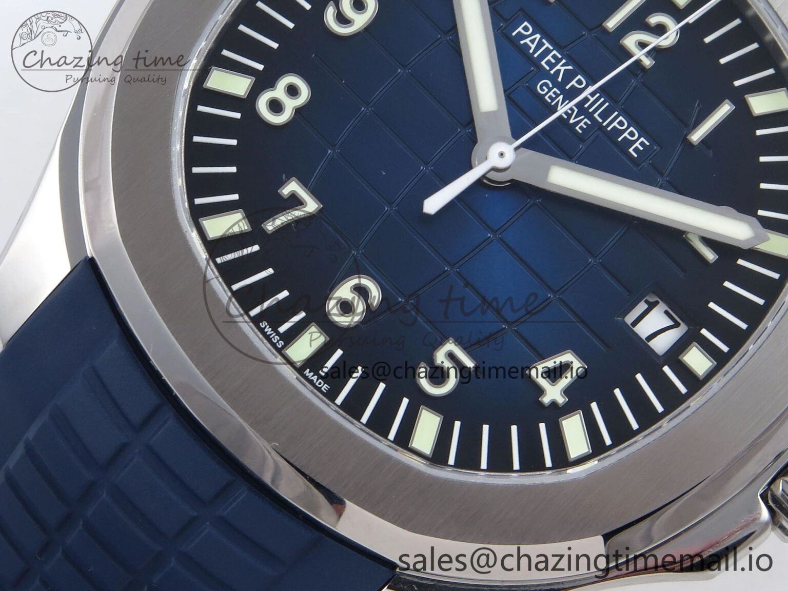 Aquanaut 5167A SS ZF 1:1 Best Edition Blue Dial on Blue Rubber Strap 330CS V2
