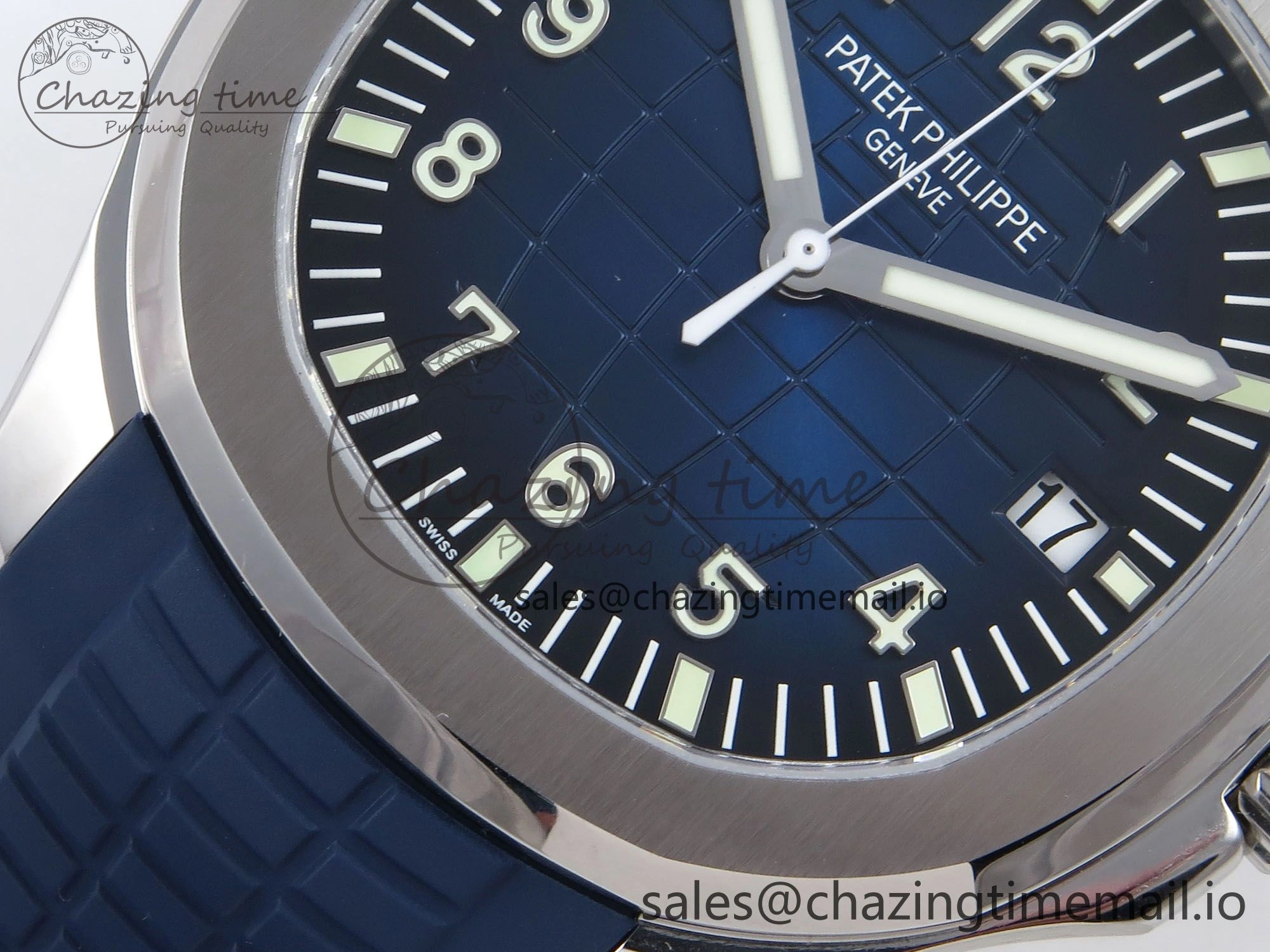 Aquanaut 5167A SS ZF 1:1 Best Edition Blue Dial on Blue Rubber Strap 330CS V2