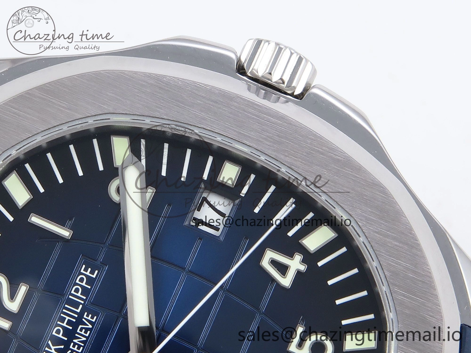 Aquanaut 5167A SS ZF 1:1 Best Edition Blue Dial on Blue Rubber Strap 330CS V2