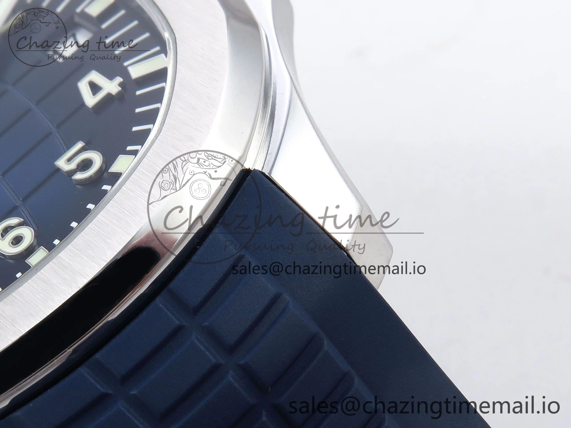 Aquanaut 5167A SS ZF 1:1 Best Edition Blue Dial on Blue Rubber Strap 330CS V2