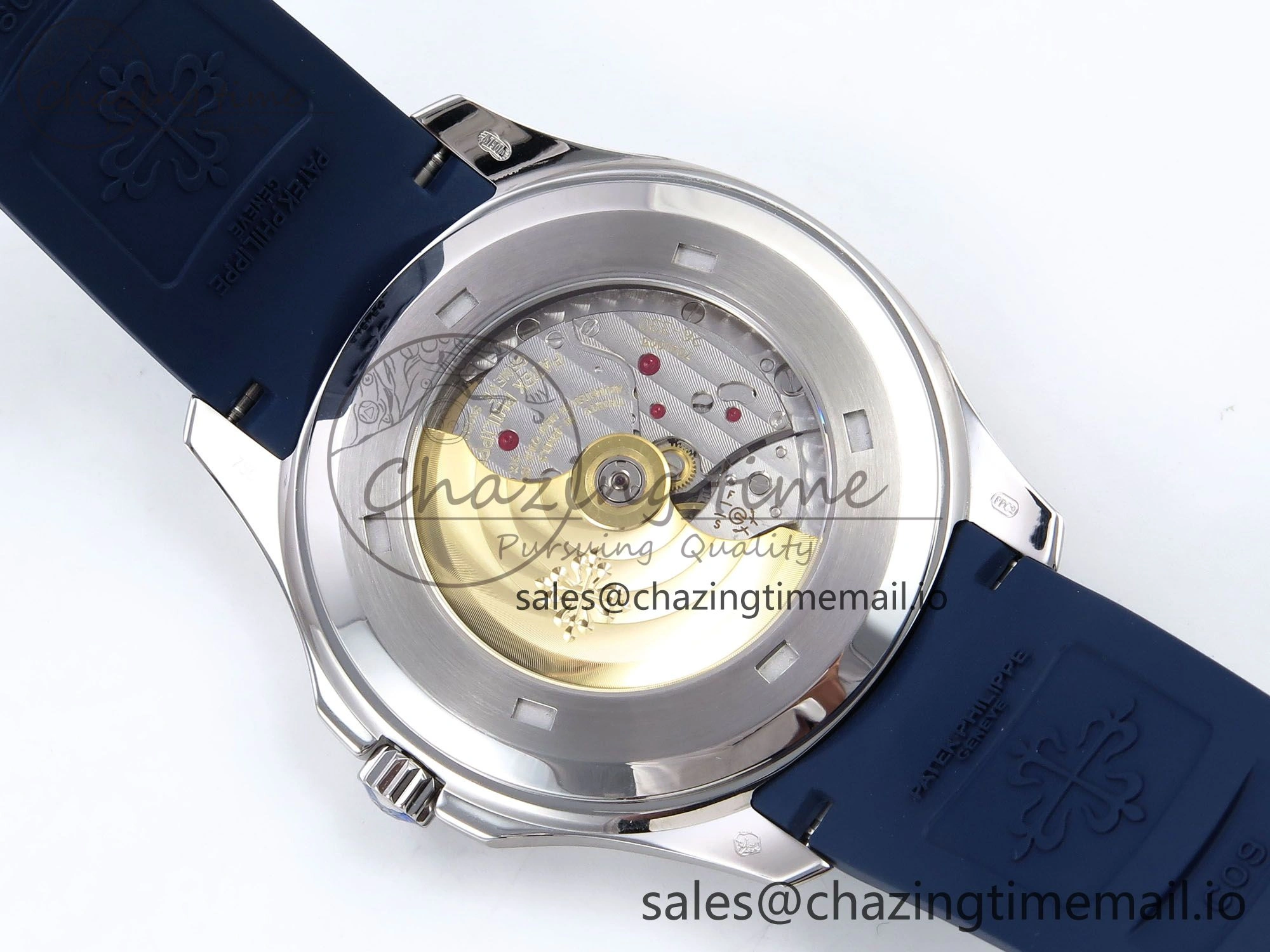 Aquanaut 5167A SS ZF 1:1 Best Edition Blue Dial on Blue Rubber Strap 330CS V2