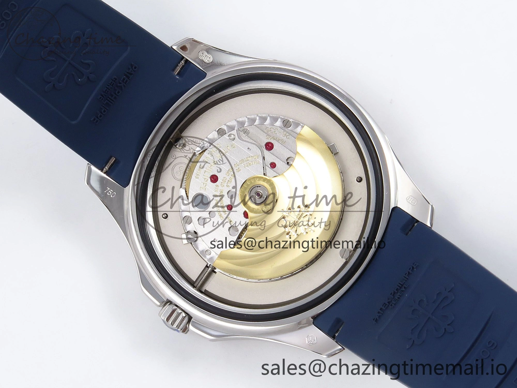 Aquanaut 5167A SS ZF 1:1 Best Edition Blue Dial on Blue Rubber Strap 330CS V2