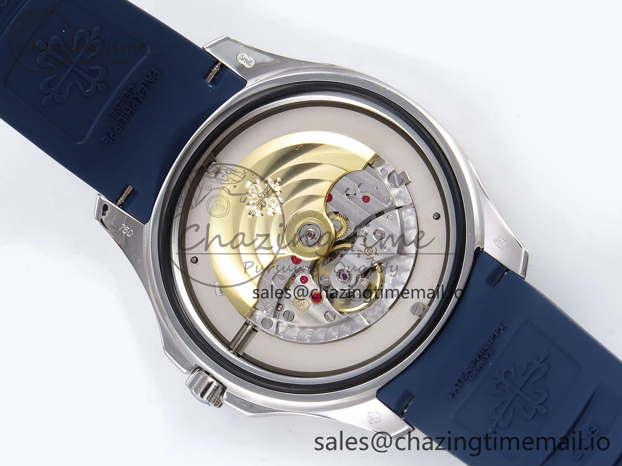 Aquanaut 5167A SS ZF 1:1 Best Edition Blue Dial on Blue Rubber Strap 330CS V2