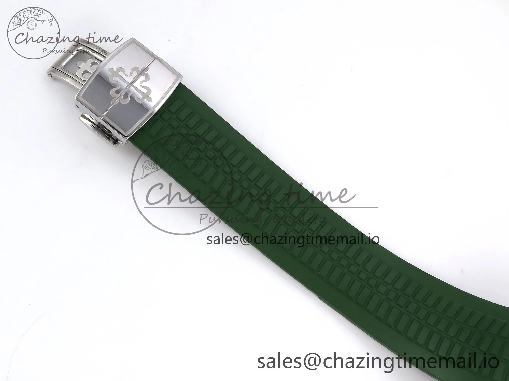 Aquanaut 5167A SS ZF 1:1 Best Edition Green Dial on Green Rubber Strap 330CS V2