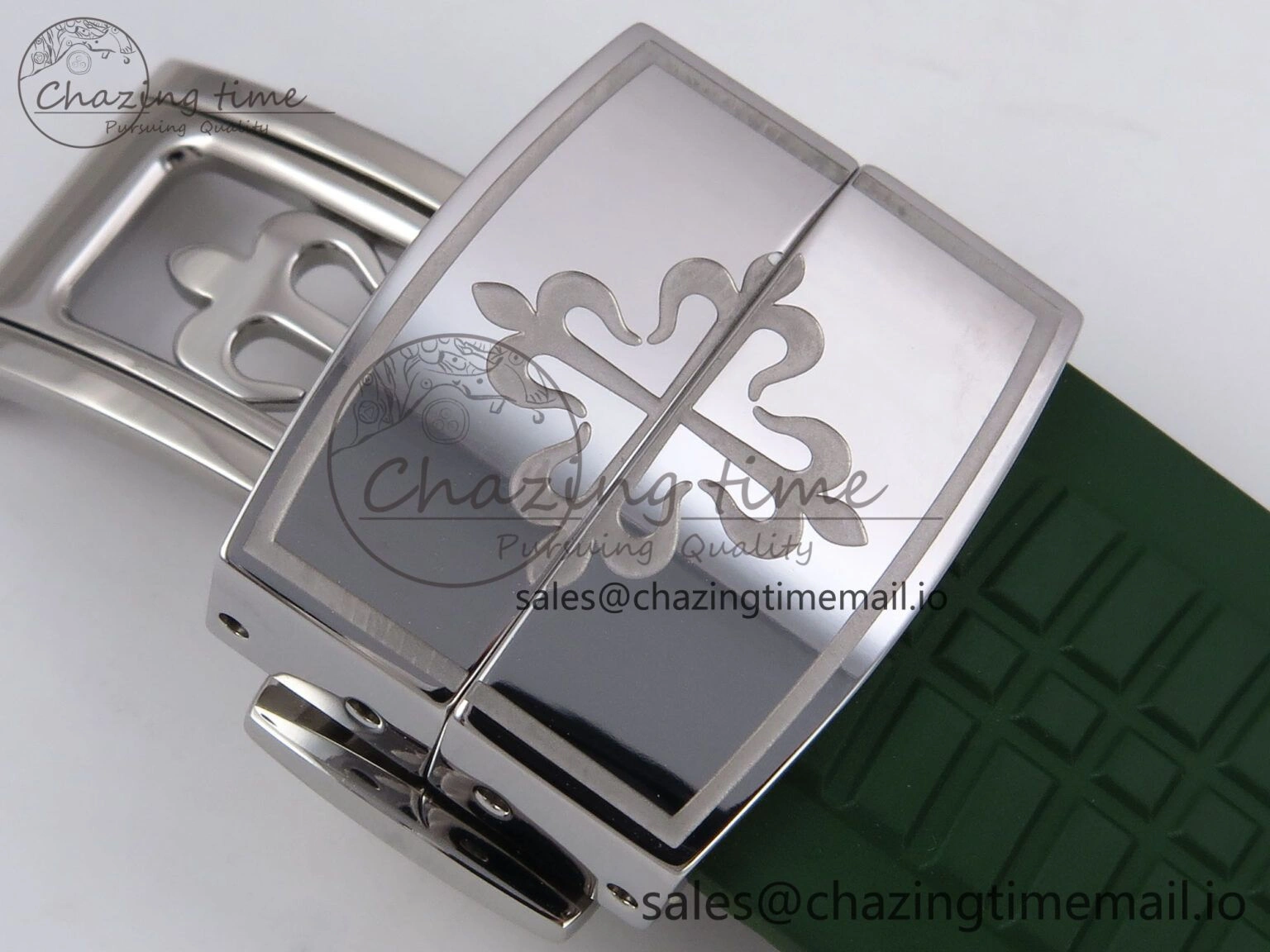 Aquanaut 5167A SS ZF 1:1 Best Edition Green Dial on Green Rubber Strap 330CS V2