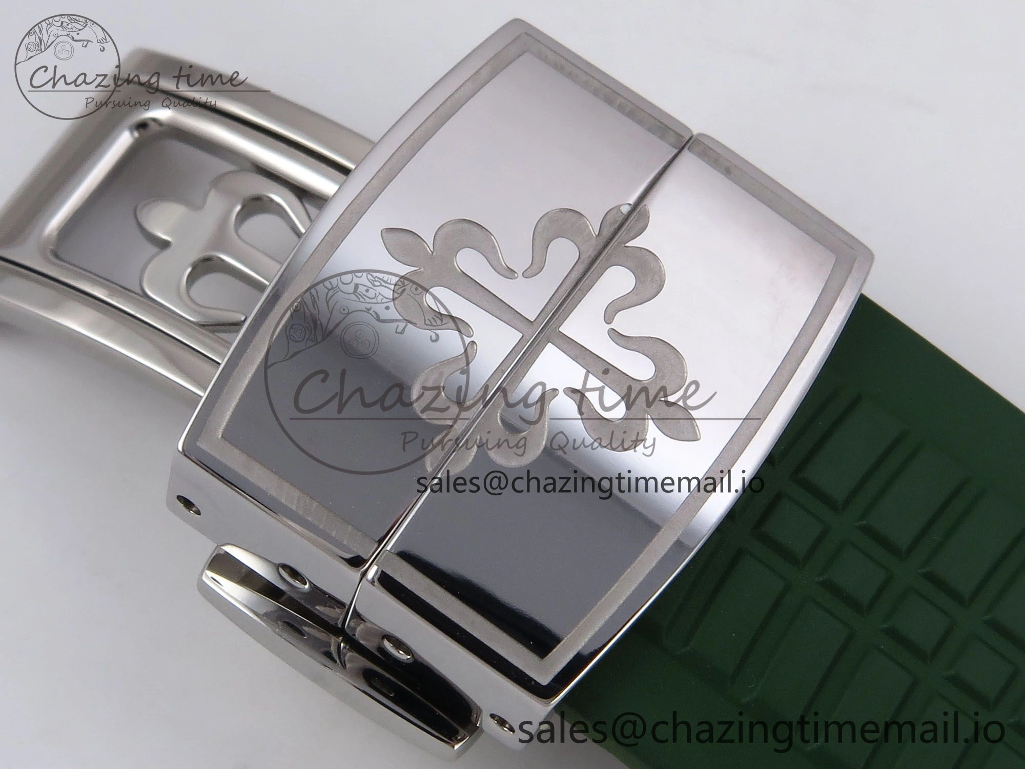 Aquanaut 5167A SS ZF 1:1 Best Edition Green Dial on Green Rubber Strap 330CS V2