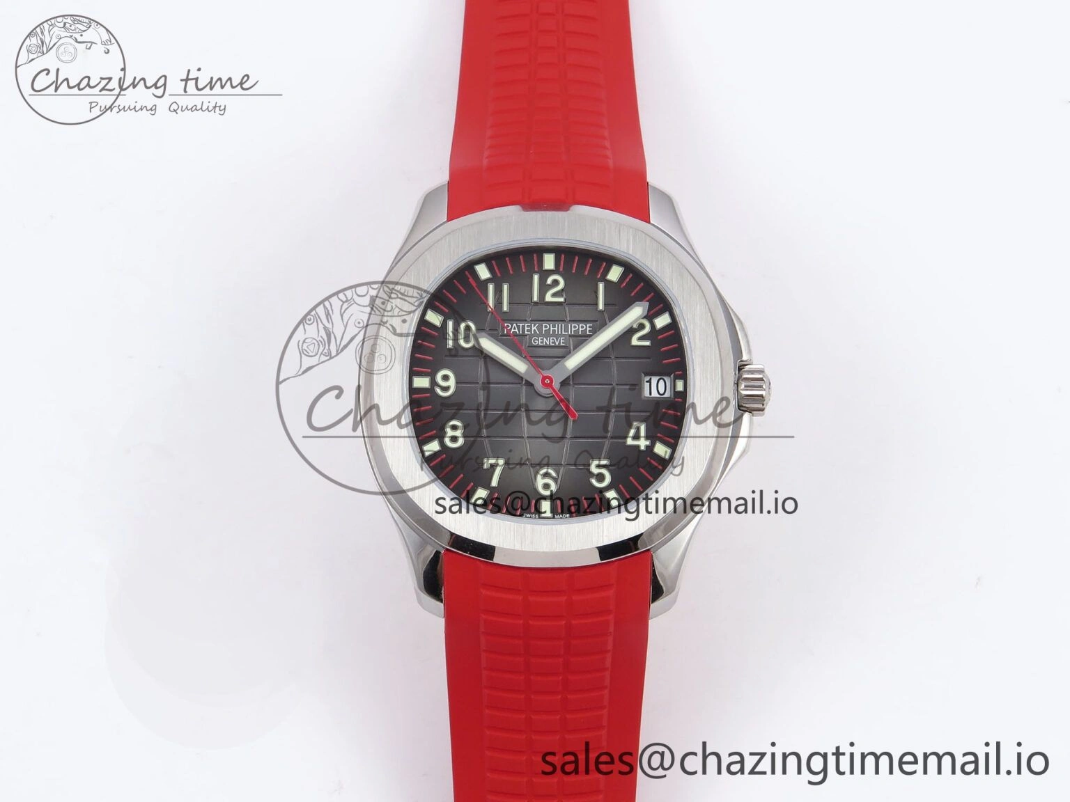 Aquanaut 5167A Singapore Edition SS ZF 1:1 Best Edition Red Second Hand on Red Rubber Strap 324CS