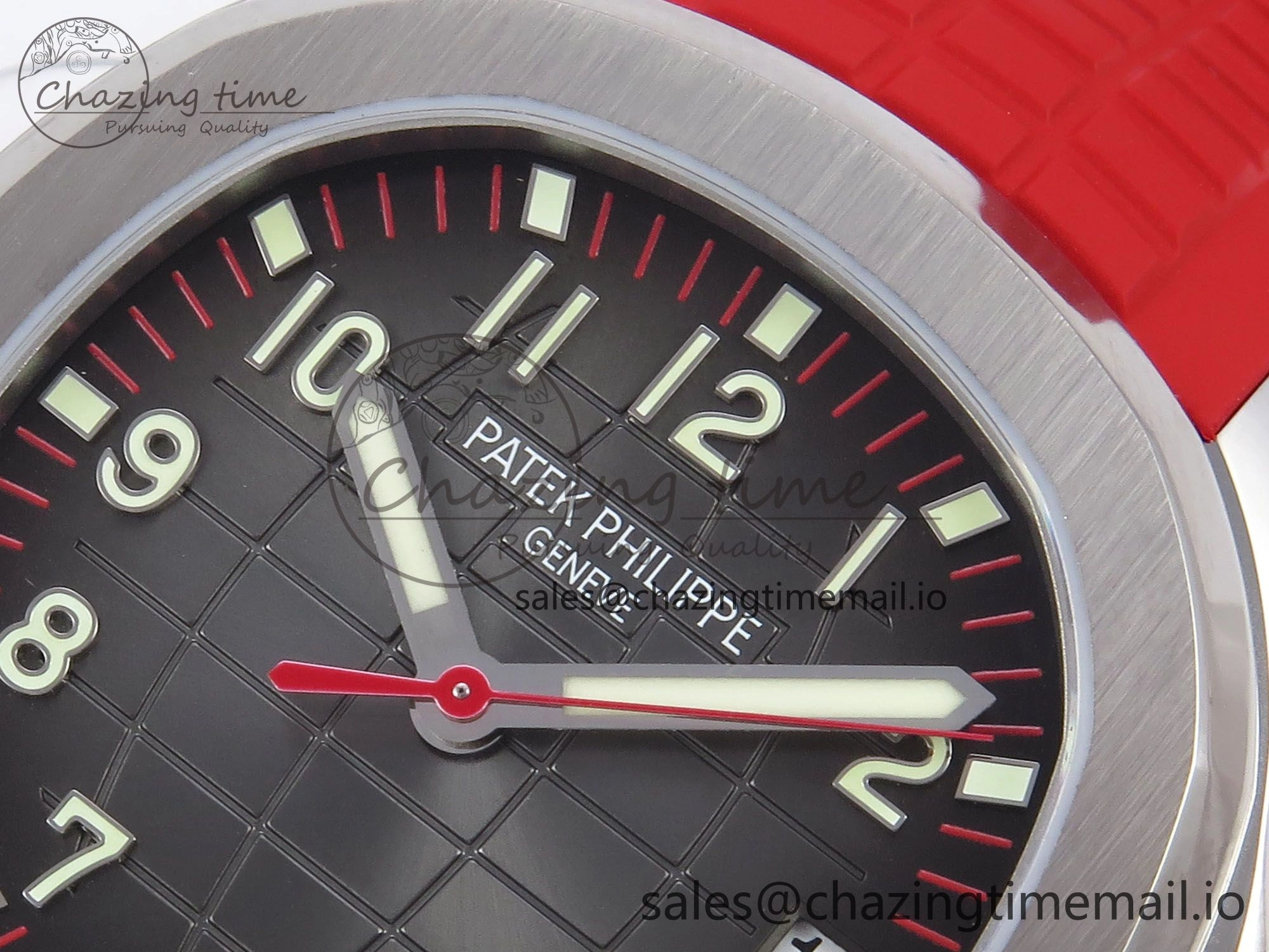 Aquanaut 5167A Singapore Edition SS ZF 1:1 Best Edition Red Second Hand on Red Rubber Strap 324CS