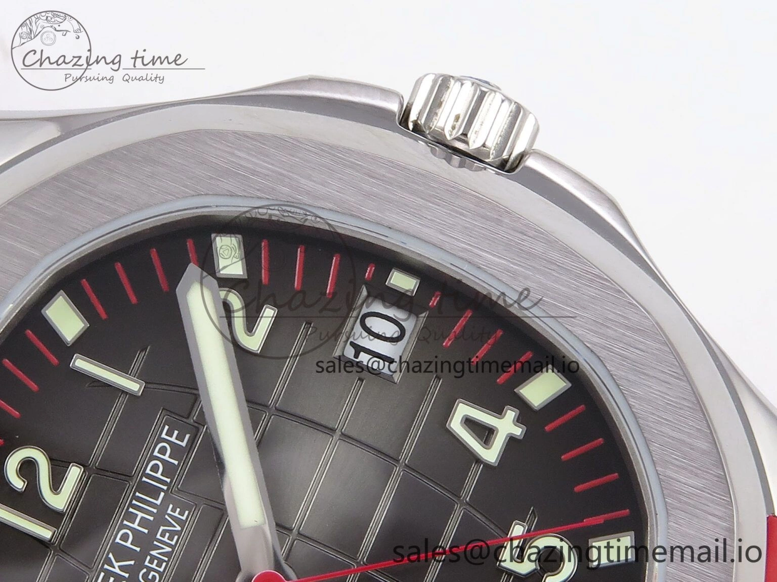 Aquanaut 5167A Singapore Edition SS ZF 1:1 Best Edition Red Second Hand on Red Rubber Strap 324CS