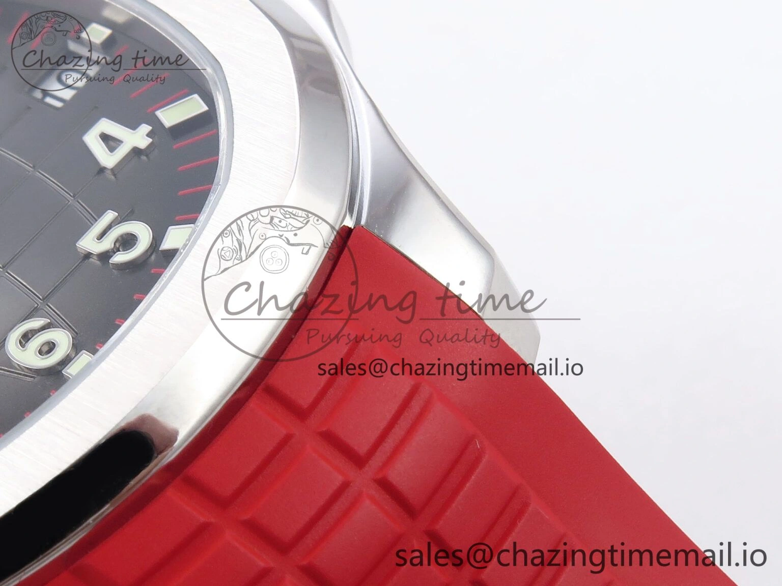 Aquanaut 5167A Singapore Edition SS ZF 1:1 Best Edition Red Second Hand on Red Rubber Strap 324CS