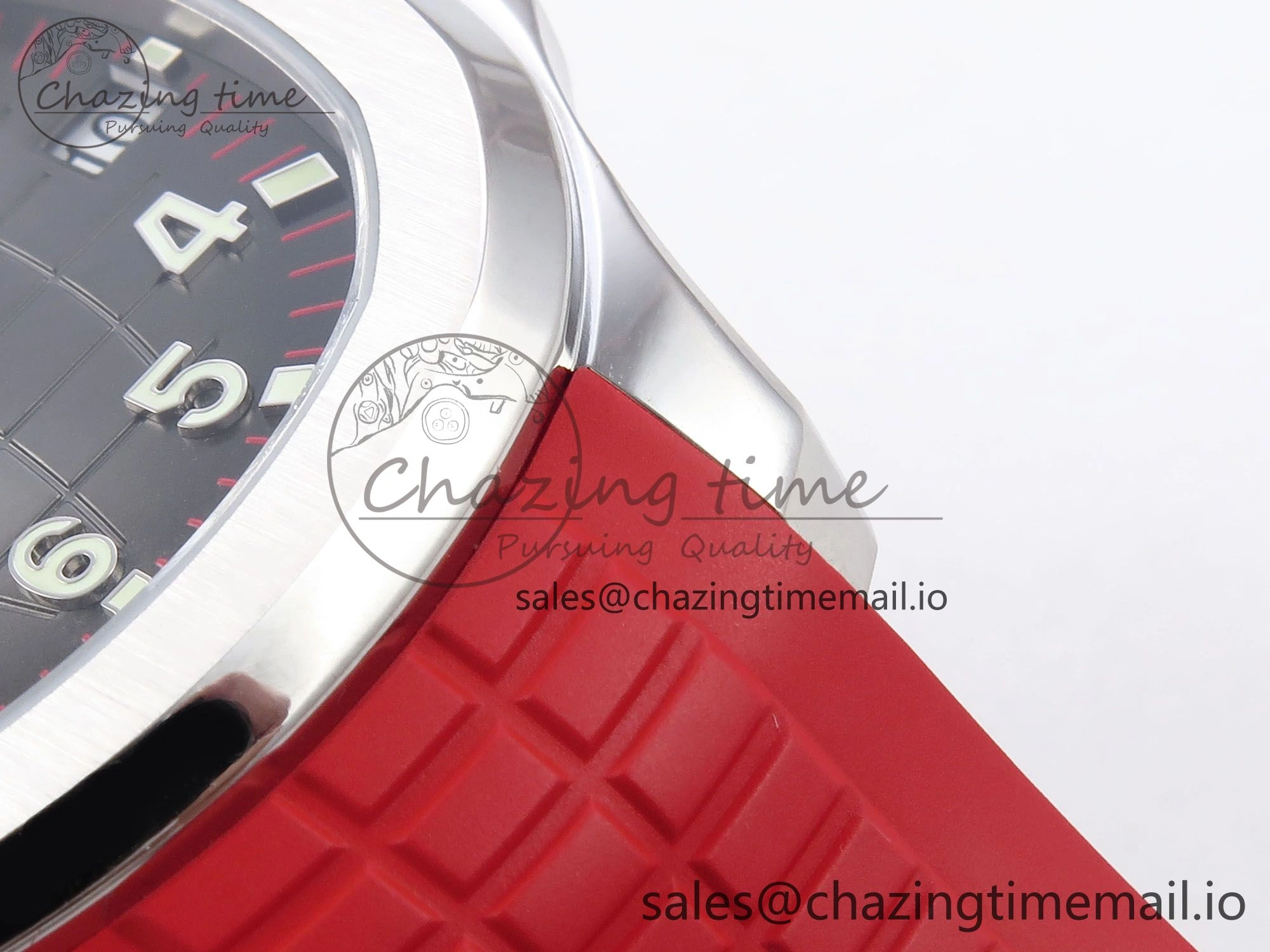 Aquanaut 5167A Singapore Edition SS ZF 1:1 Best Edition Red Second Hand on Red Rubber Strap 324CS