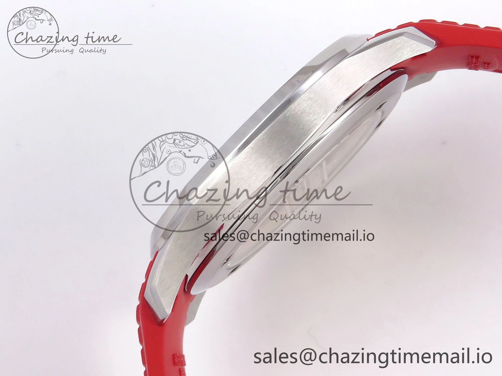 Aquanaut 5167A Singapore Edition SS ZF 1:1 Best Edition Red Second Hand on Red Rubber Strap 324CS