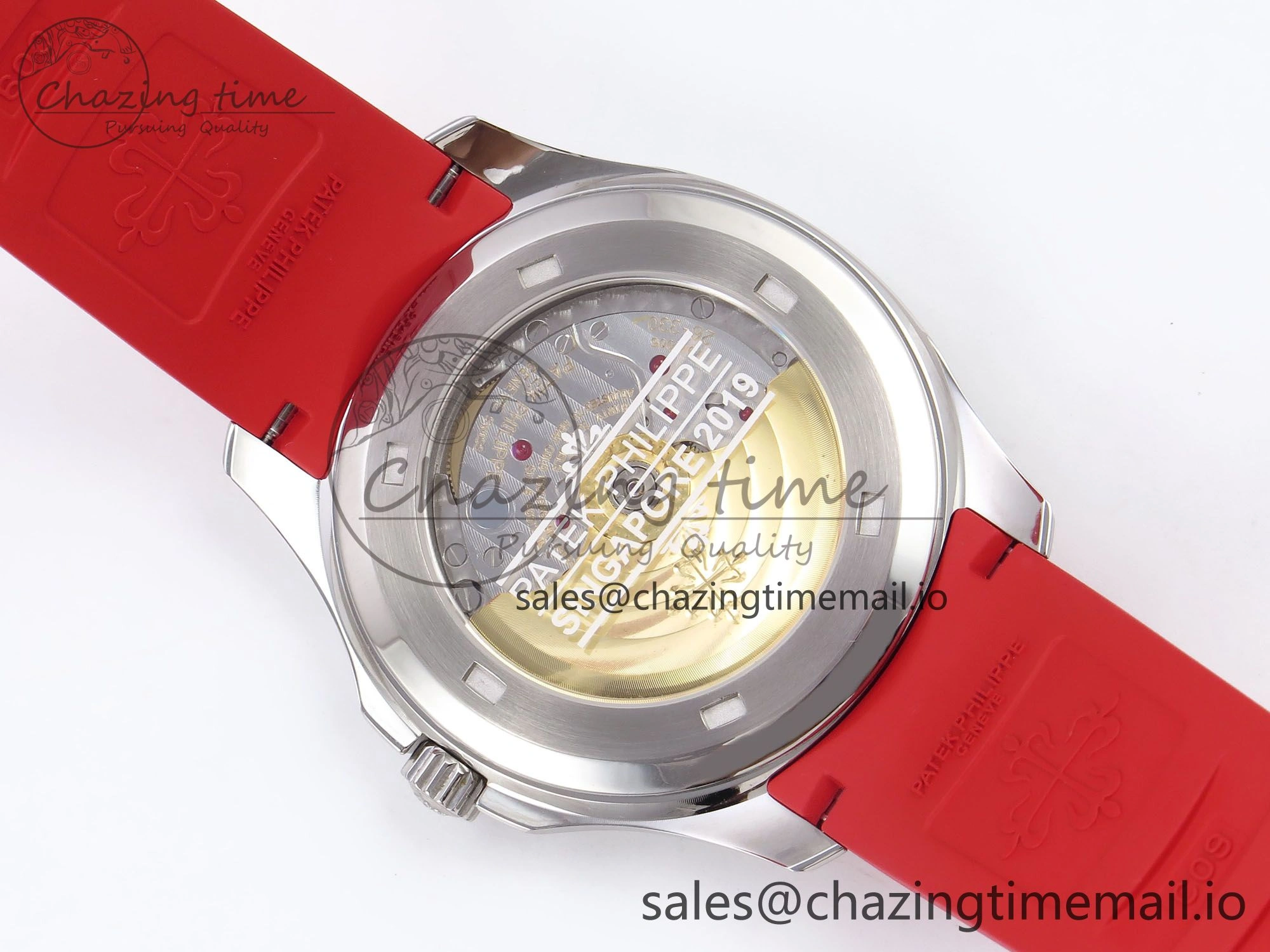 Aquanaut 5167A Singapore Edition SS ZF 1:1 Best Edition Red Second Hand on Red Rubber Strap 324CS