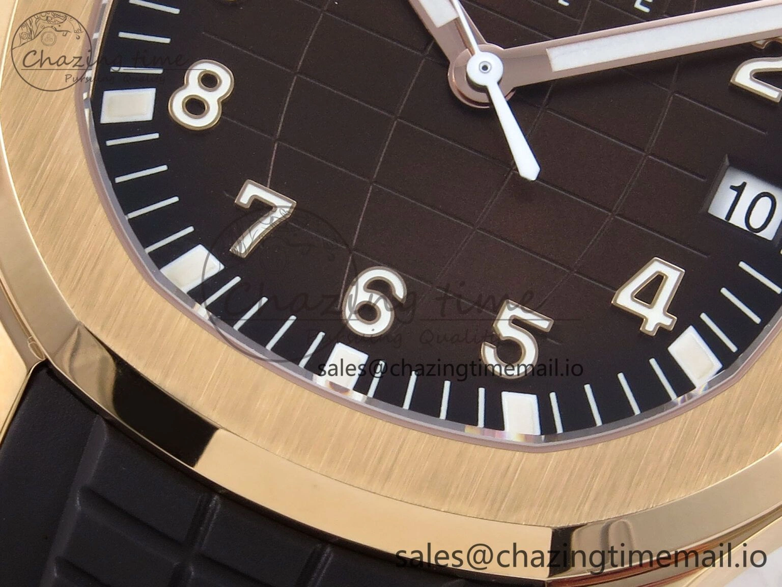 Aquanaut 5167R RG 3KF Best Edition Brown Dial on Brown Rubber Strap A324 Super Clone V2