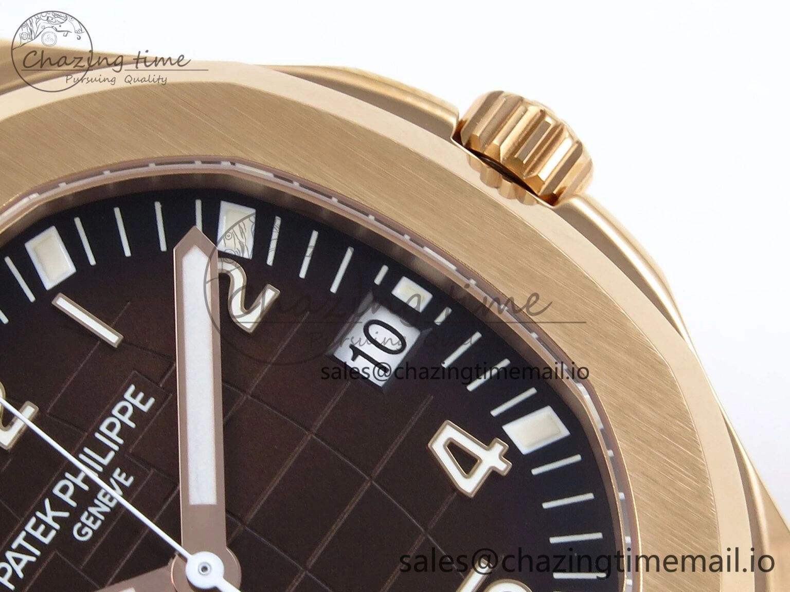 Aquanaut 5167R RG 3KF Best Edition Brown Dial on Brown Rubber Strap A324 Super Clone V2