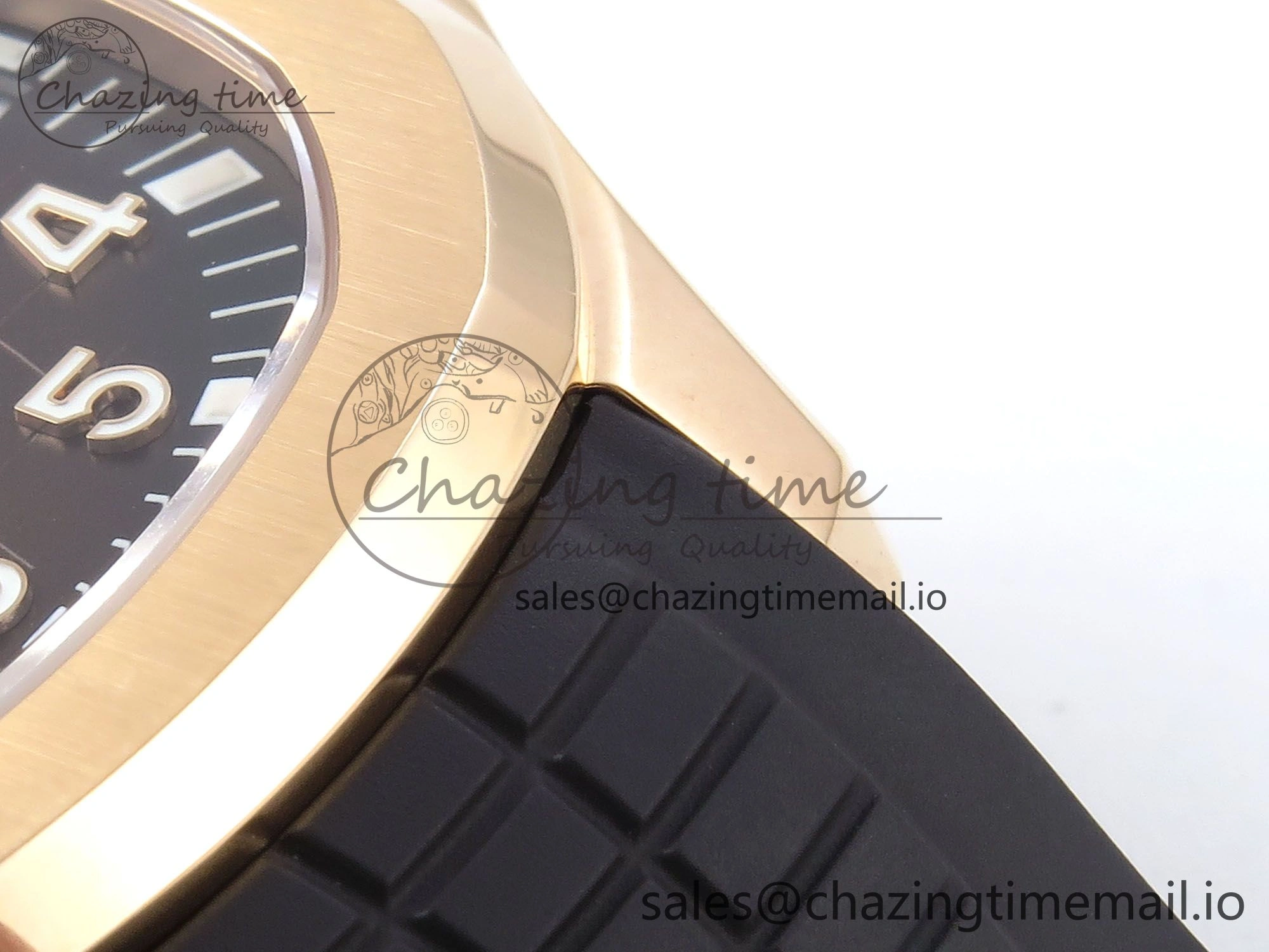 Aquanaut 5167R RG 3KF Best Edition Brown Dial on Brown Rubber Strap A324 Super Clone V2